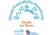 Siegel bzw. Logo: Kinderfreundliche Kommune Eltville am Rhein