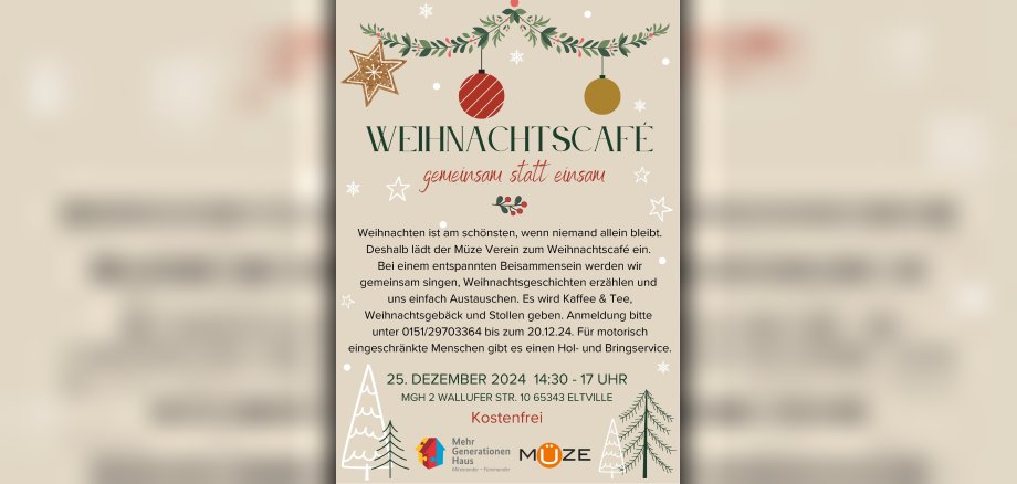 Plakat Weihnachtscafé