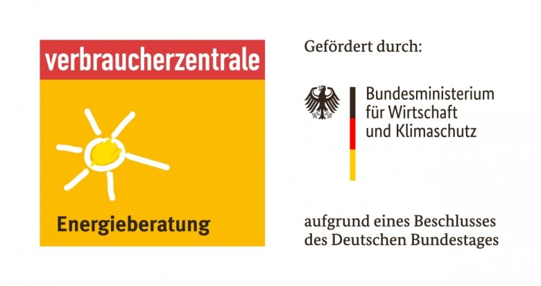 Logo Verbraucherzentralle Energieberatung und Bundesministerium für Wirtschaft und Klimaschutz